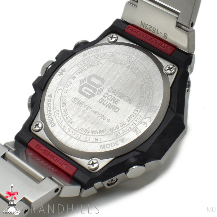 Casio G SHOCK G STEEL Solar Bluetooth Mobile Link Carbon Resin SS GST B1000D 1AJ