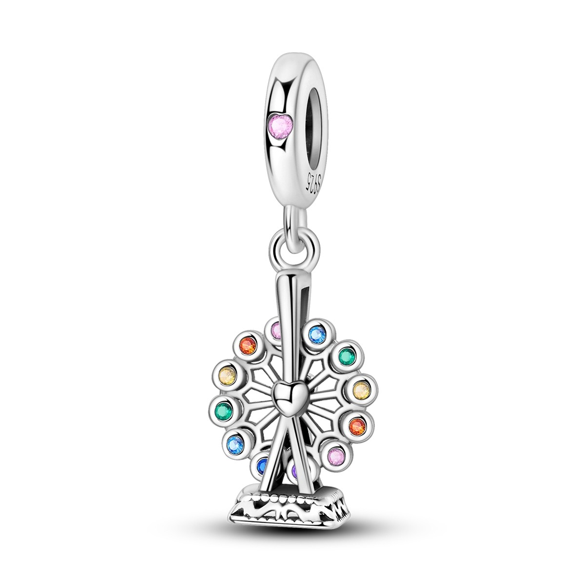 European Optional 925 Sterling Silver Love DIY Charm Pendant fit Women Bracelet