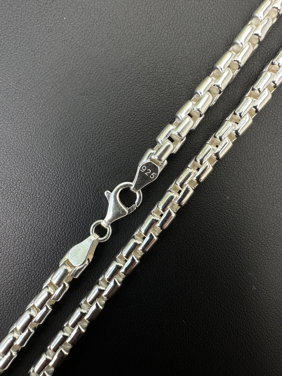 925 Sterling Silver 6mm Men’s Rounded Rolo Hermes Link Chain Necklace Bracelet