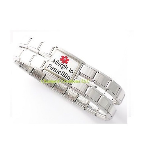 High Blood Pressure Medical Alert 18mm Mega Link For 9mm Italian Charm Bracelet