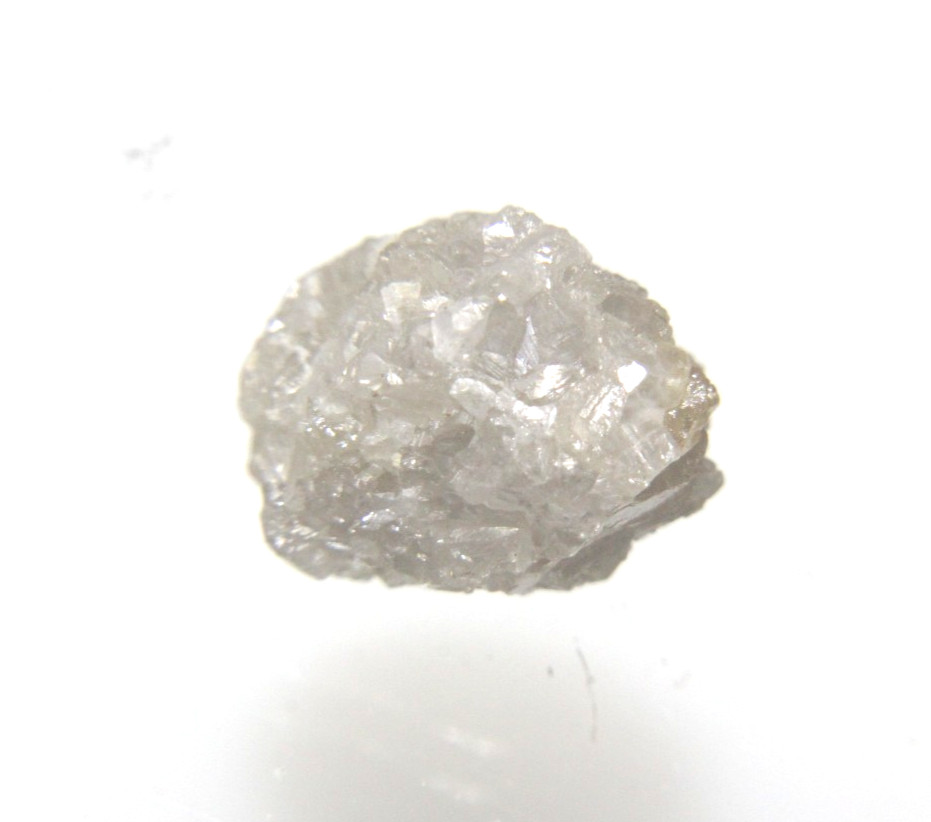 3.90CT/1 PIECE NATURAL RAW UNCUT GRAY ROUGH DIAMOND 9.32×7.83×6.81 MM