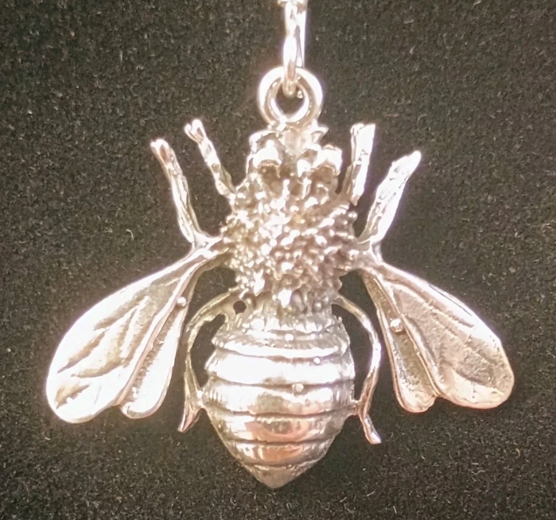 Taxco Bumblebee Honey Bee Insect Dangle Earrings 9.5+g 925 Sterling Silver