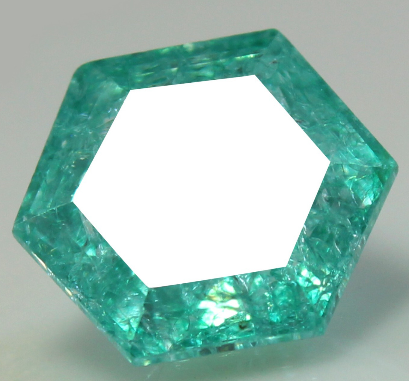 Natural 9.45 Ct Certified MUZO Colombian Green Emerald 11×11 MM Hexagon Gemstone