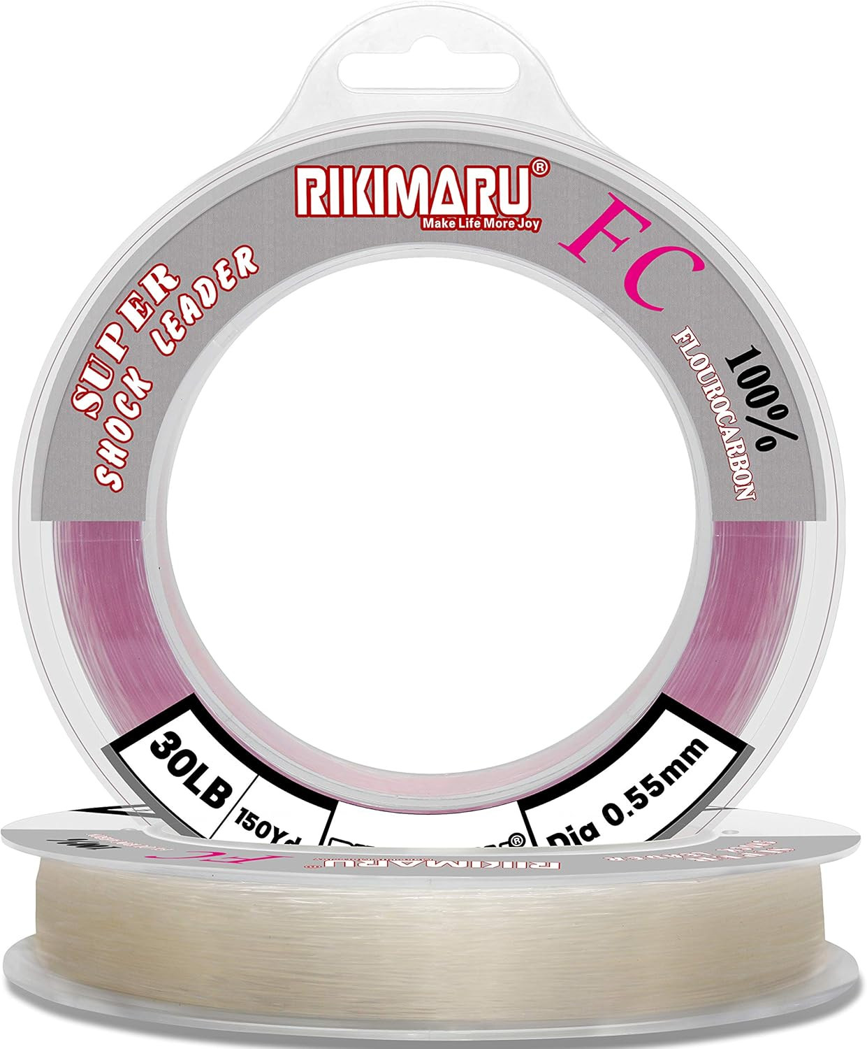FC 100% Fluorocarbon Pure Shock Resistant, Sinks Faster than Mono, Leader Materi