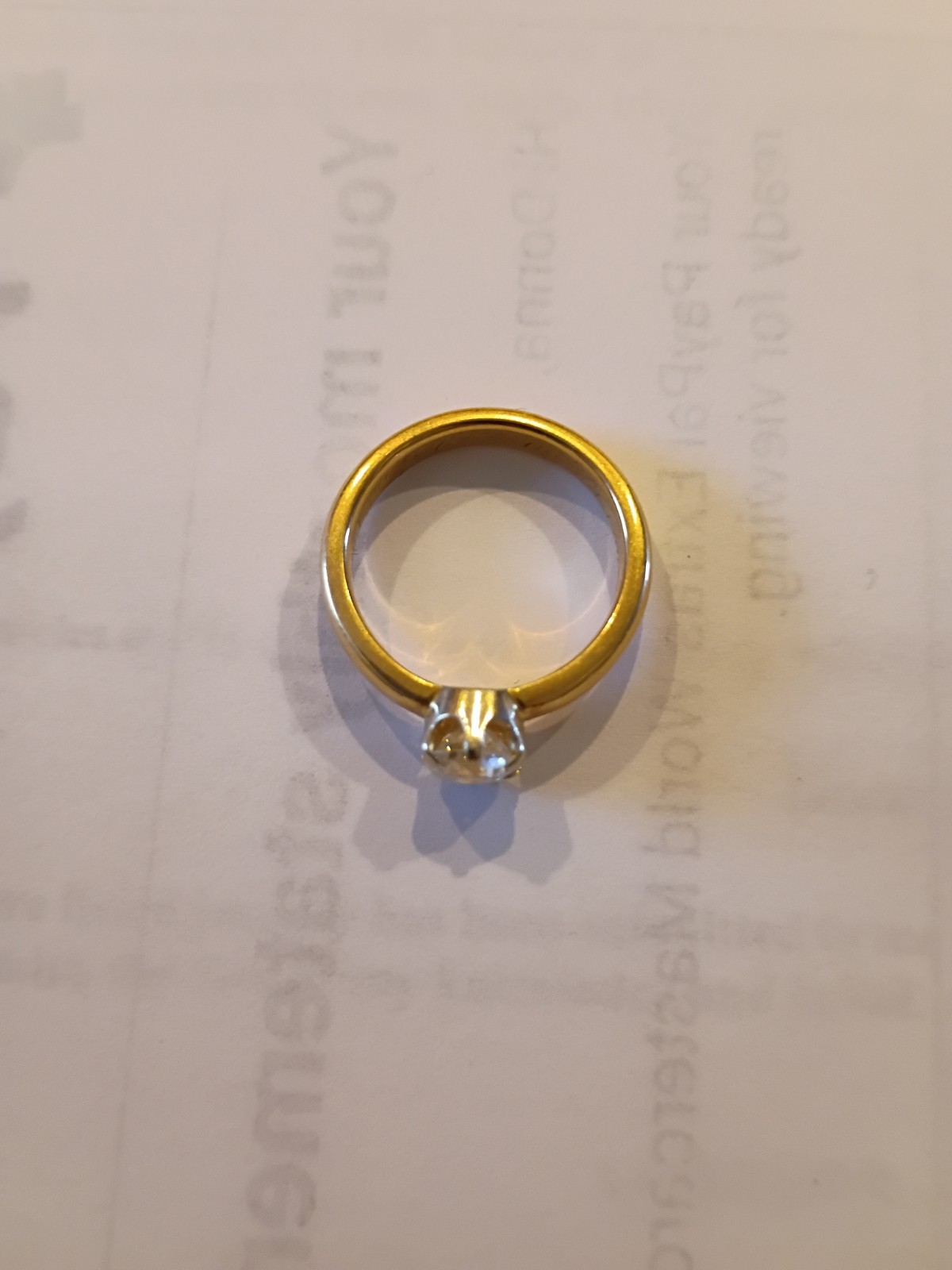 S. Silverberg & Sons 18K Yellow Gold Old Mine Cut 0.82ct VS2 J Solitaire Ring 6
