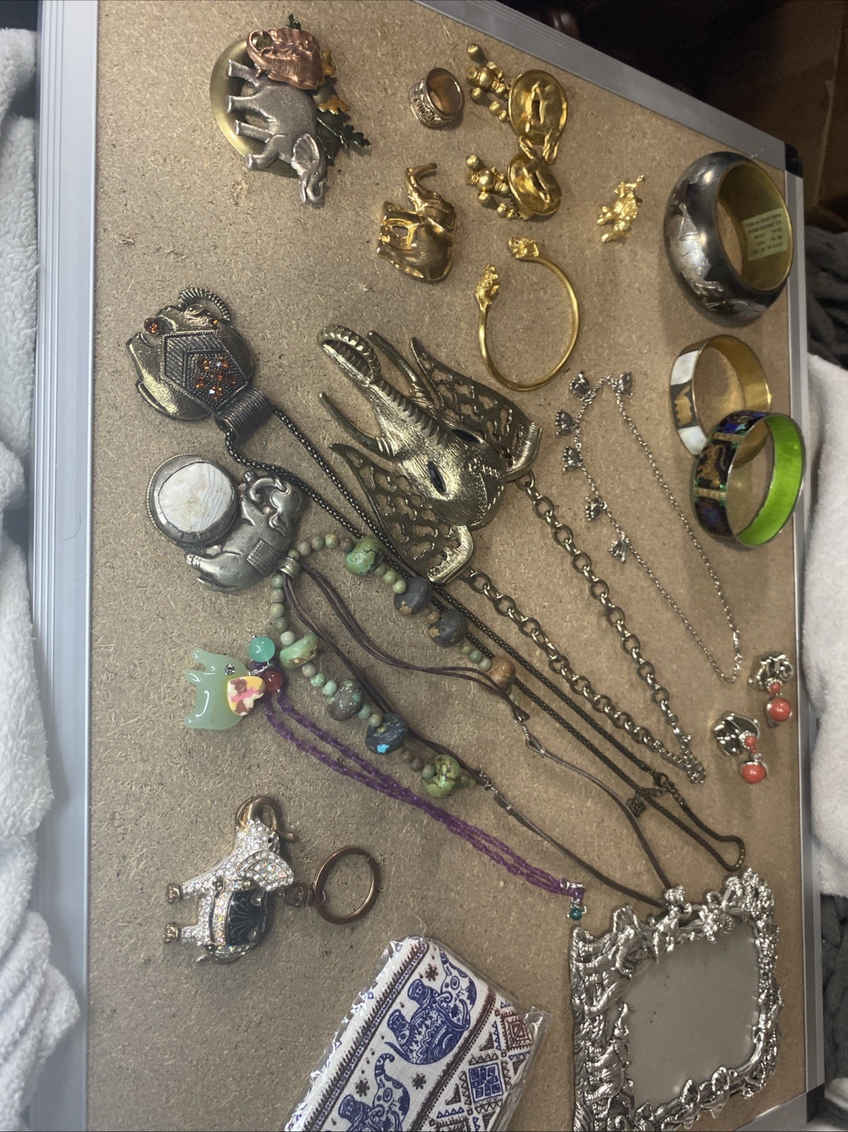 Elephant jewelry and accessories native SW Look Jewelry Lot