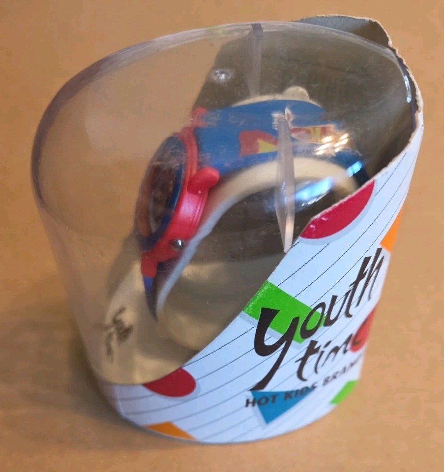 Hot Wheels Watch 1992 In Plastic Case “Youth Time” Hot Kids Brands