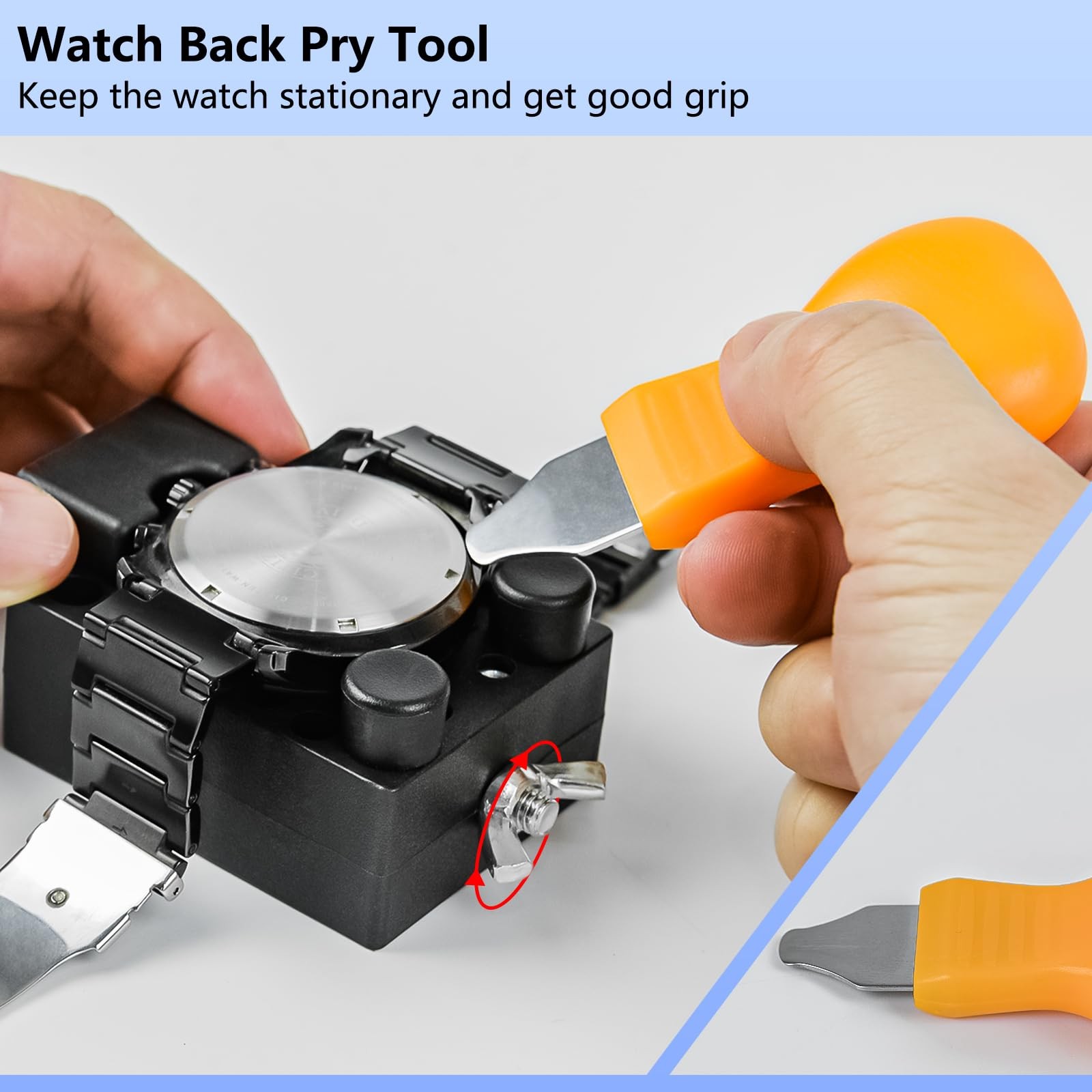 Watch Repair Kit with Press, Band Link Pin Tool, Battery Replacement Tools