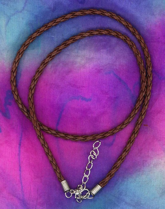 Western Jewelry 17″ Braided Imported Leather Cord 3 MM Necklace