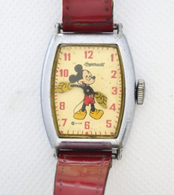 Vintage 1940s Ingersoll Mickey Mouse Watch – For Parts or Repair – AS IS