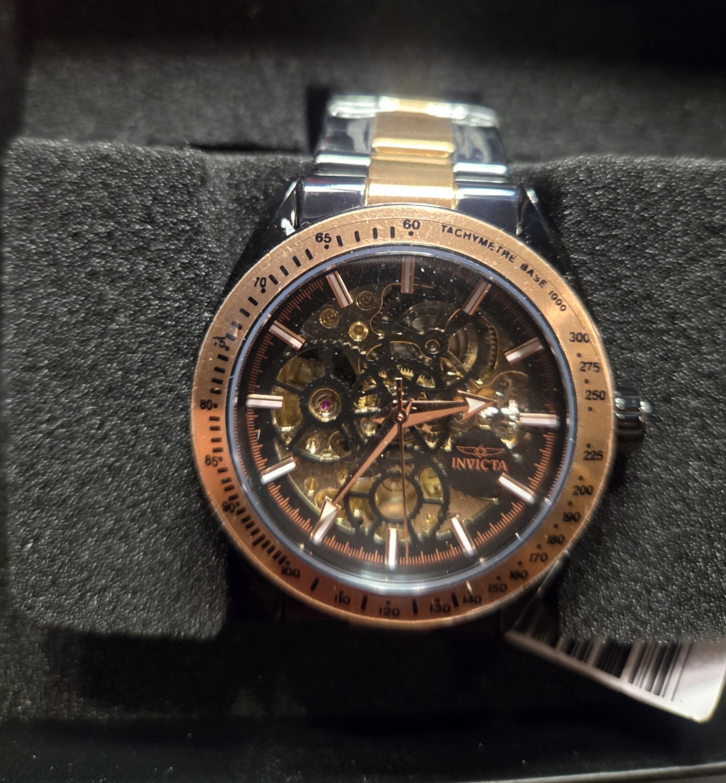 Invicta Men’s Automatic Skeleton Dial Stainless Steel Bracelet Wristwatch