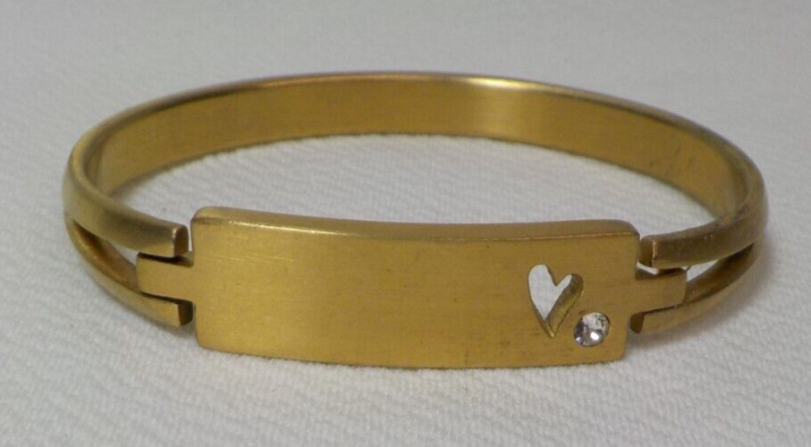 JK BY THIRTY ONE HEART & SOUL RHINESTONE BANGLE BRACELET