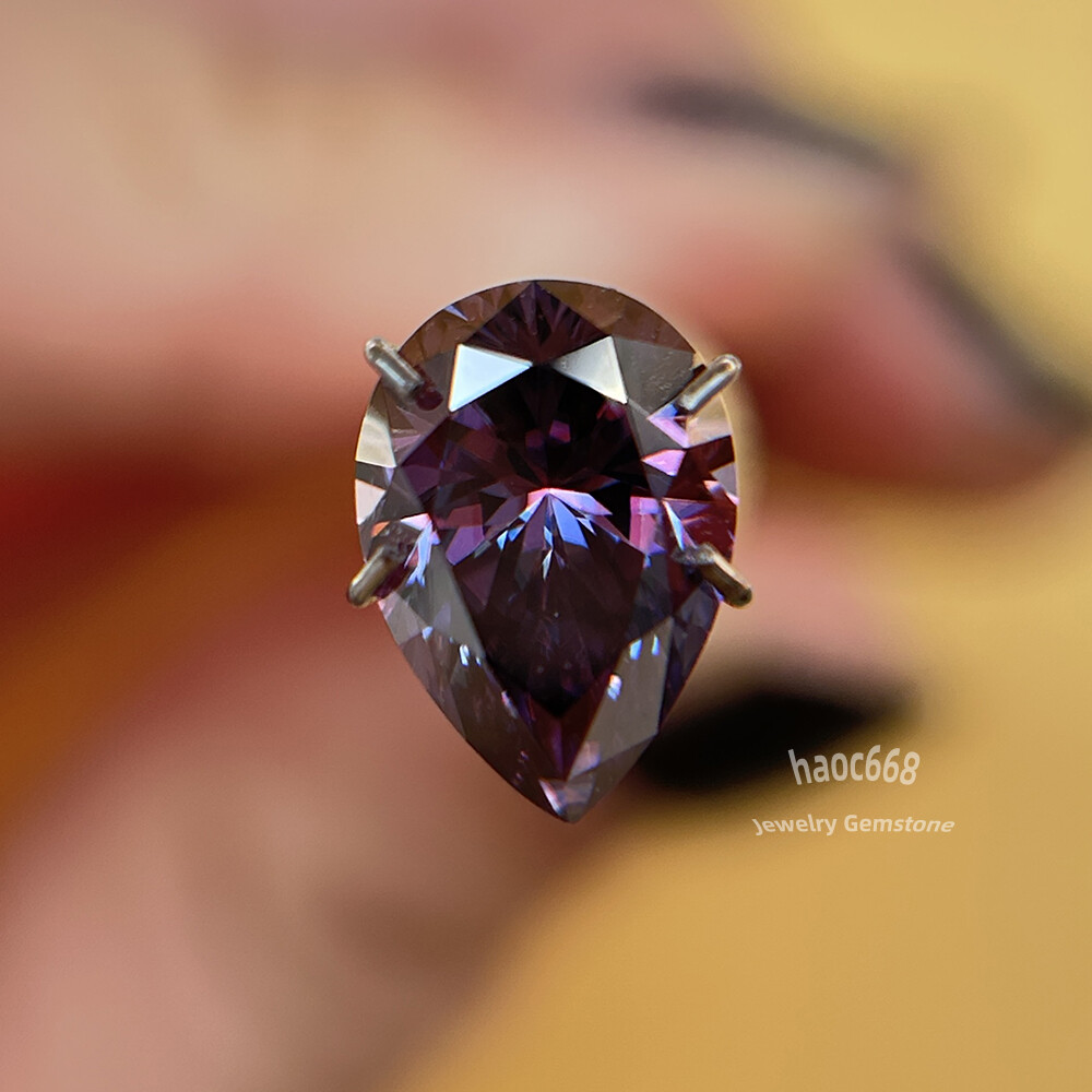 Imperial Purple Moissanite loose stones GRA MultiShape brilliant cut Certificate