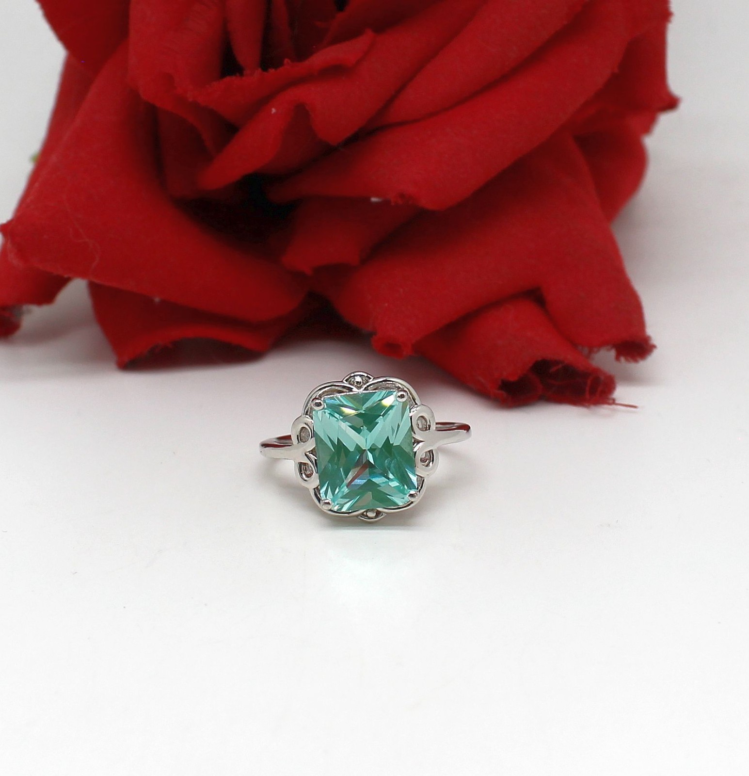 Sterling Silver NWOT JTV Lab Created Spinel Ring Size 10 4.95g CAT RESCUE