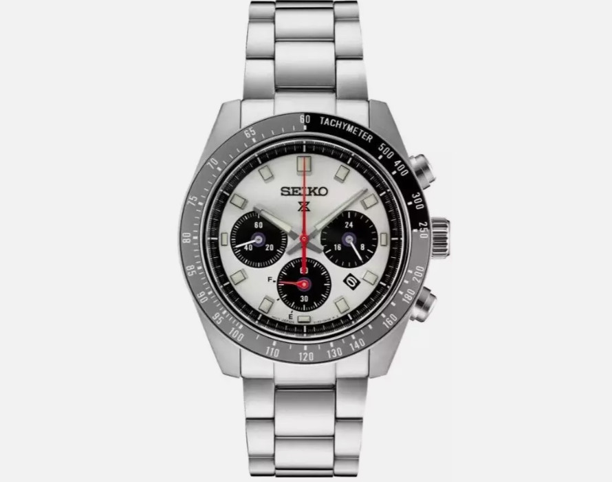 Seiko SSC911 Prospex Speedtimer Solar Chronograph 41.4mm Silver Dial Men’s Watch