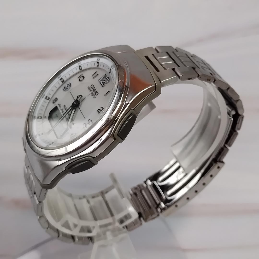 Casio WVA-M480 Men’s Radio-Controlled Solar Watch, Analog-Digital Quar 【USED】