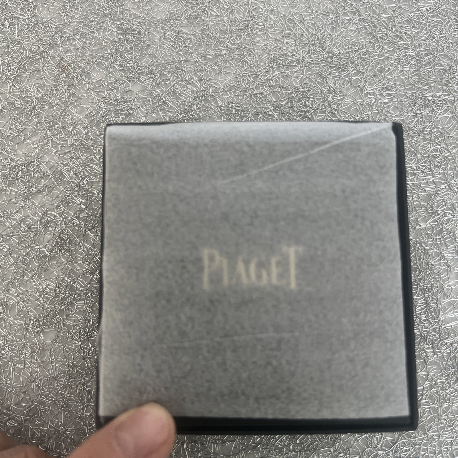 AuthenticPiaget Black Presentation Box for Rings 3.5″x3.5″x2″