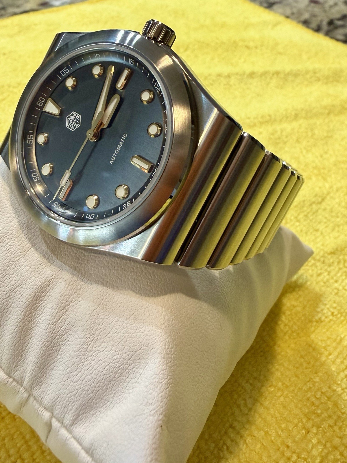 San Martin SN0149-G Miyota 90S5 Hi-Beat Gunmetal Brushed Dial Sapphire-MINT