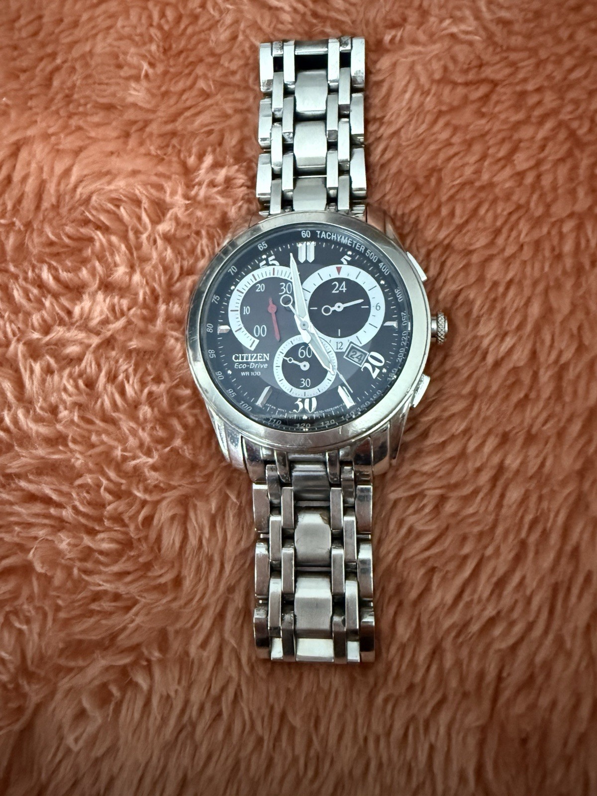 Citizen Eco-Drive 43mm Stainless Steel Case Bracelet Men’s Watch
