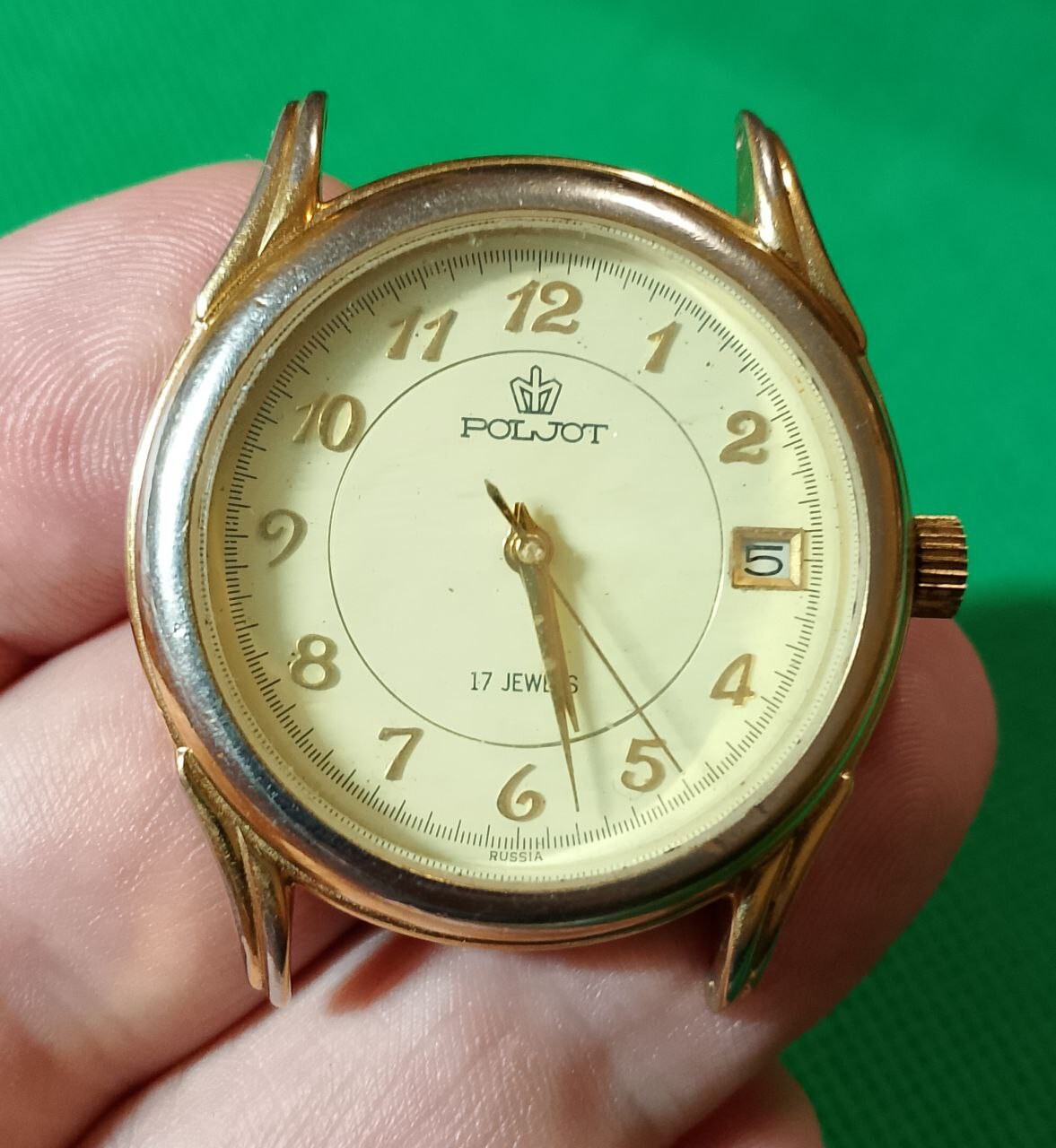 POLJOT 2614 Vintage Russian Mechanical Wristwatch 17 jewels USSR Serviced