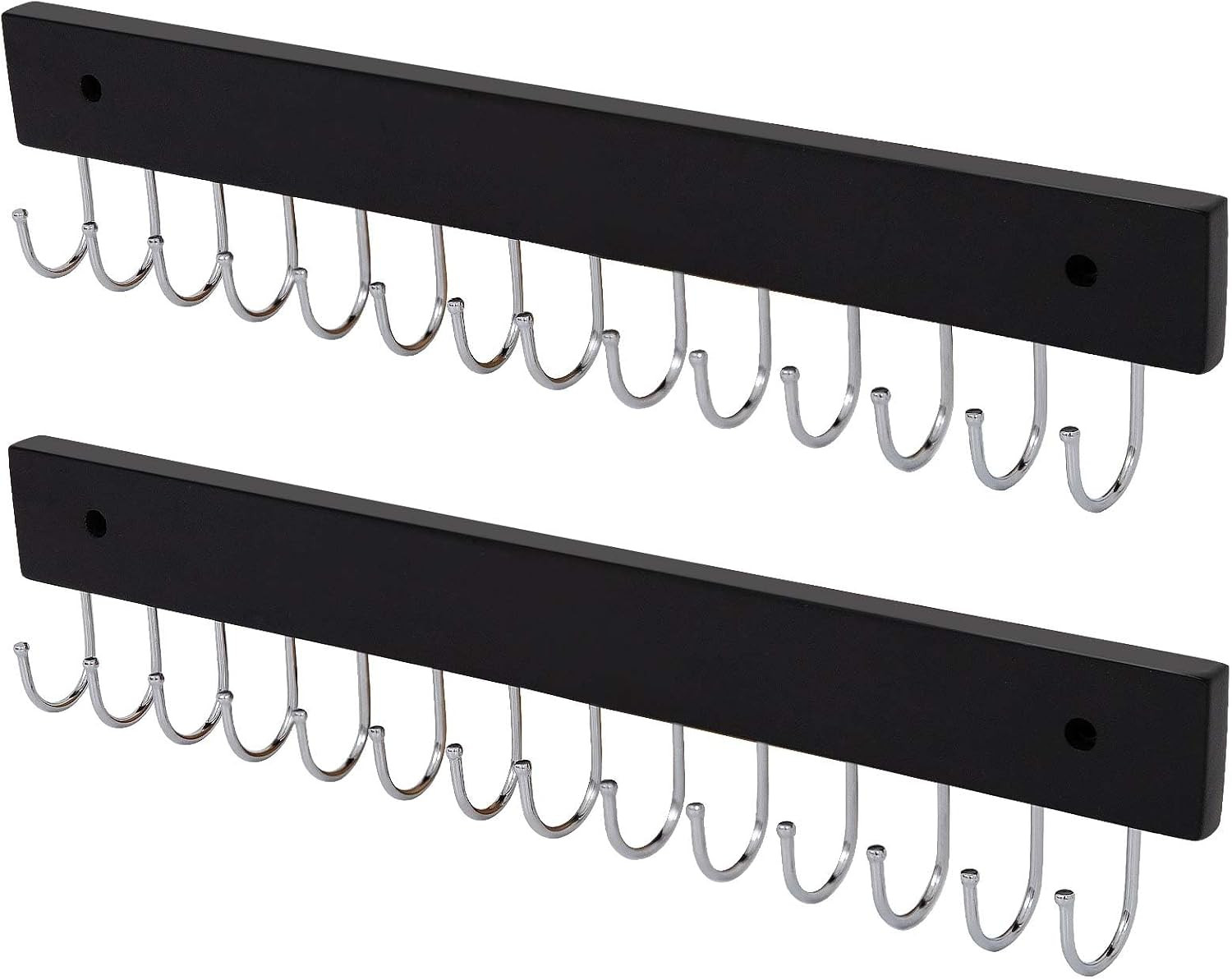 Hanging Jewelry Organizer Wall Mounted, Modern Jewelry Display with 28 Hooks, De