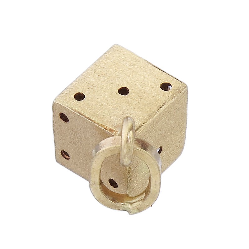 Pendant Cube 750 Yellow Gold Italy
