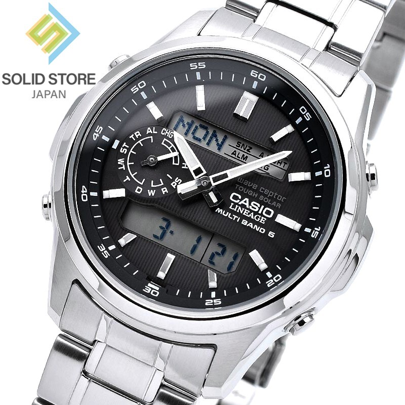 CASIO LINEAGE LCW-M300D-1AJF Radio Solar Watch Black Dial 42.8mm LCW-M300D-1A