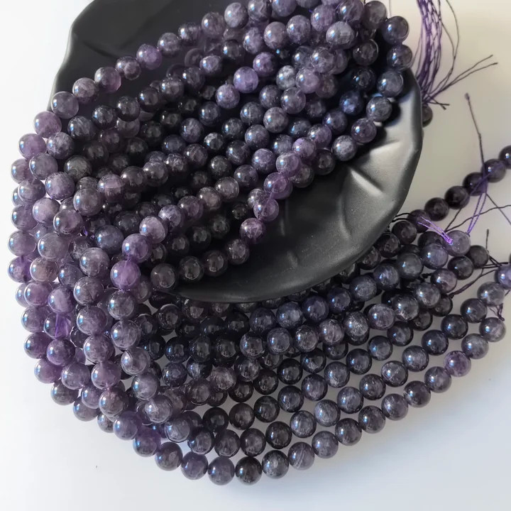 10 Strand Natural Amethyst Stone Round Spacer Loose Beads 10mm Jewelry SWC0