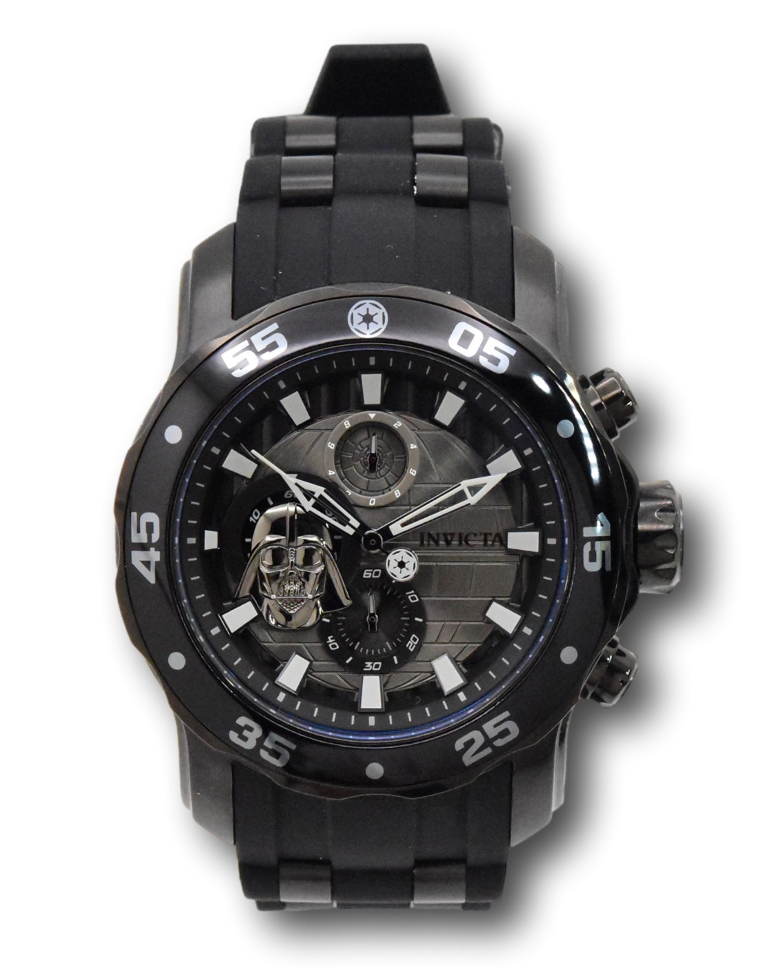 Invicta Star Wars Darth Vader Mens 48mm Limited Edition Black Chrono Watch 32526