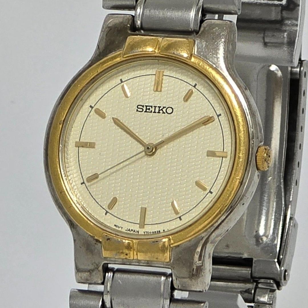 SEIKO V701-A090 Two-Tone Quartz Men’s Watch Non-Working