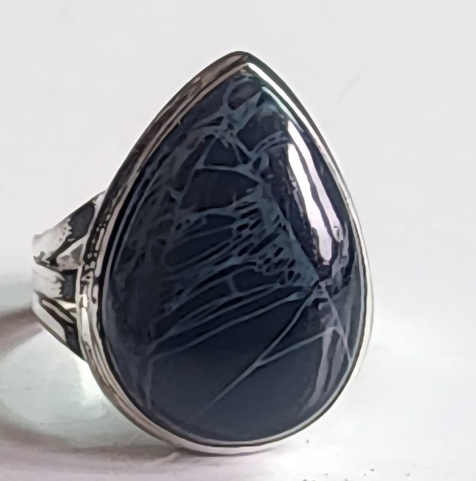 SPIDER WEB JASPER NATURAL GEMSTONE 925 STERLING SILVER JEWELRY RING SIZE 3 TO 12