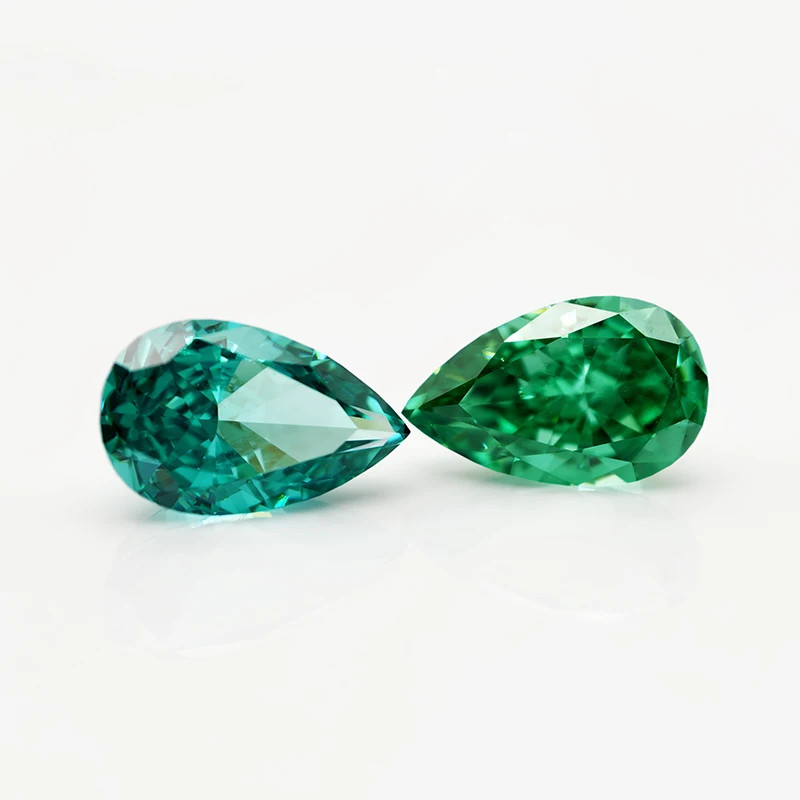 Top Colors Pear Crushed Ice Cut Cubic Zirconia 5A 10-50pcs Factory Directly Sale