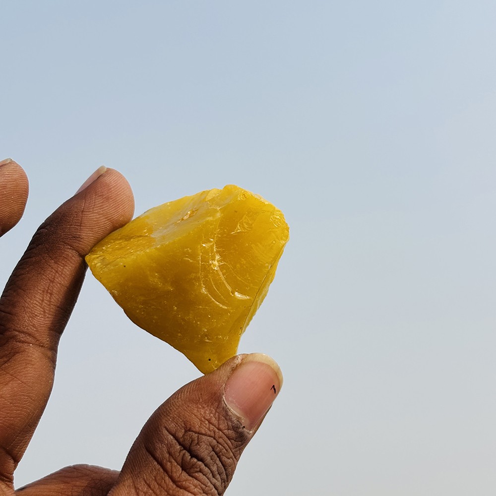 Natural Yellow Topaz Rough 275.30 Ct Certified Uncut Loose Gemstone