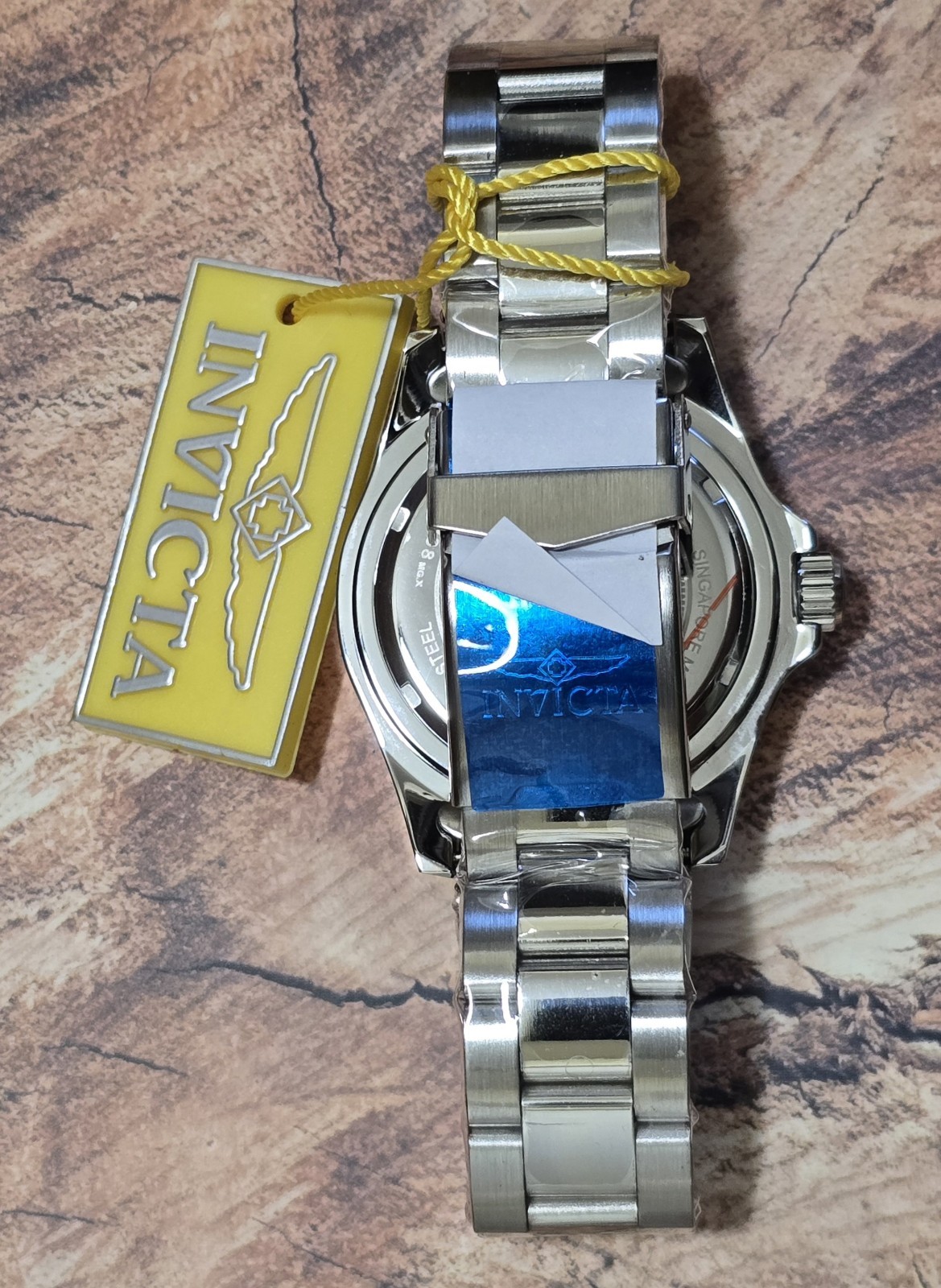 Invicta Specialty Rowan Men’s Watch 40mm Black Dial Green Bezel Steel 49338 New