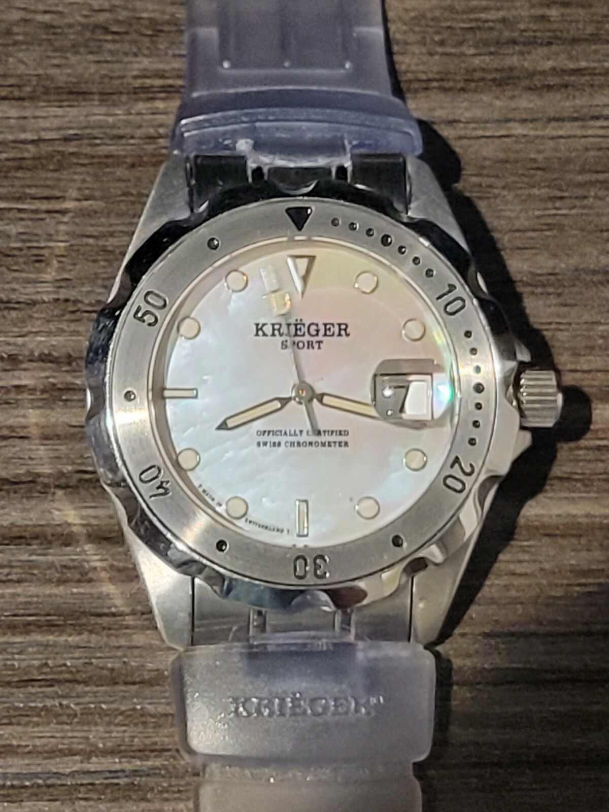 AUTHENTIC KRIËGER SWISS CHRONOMETER M940 INTERCHANGEABLE BAND WRISTWATCH SET