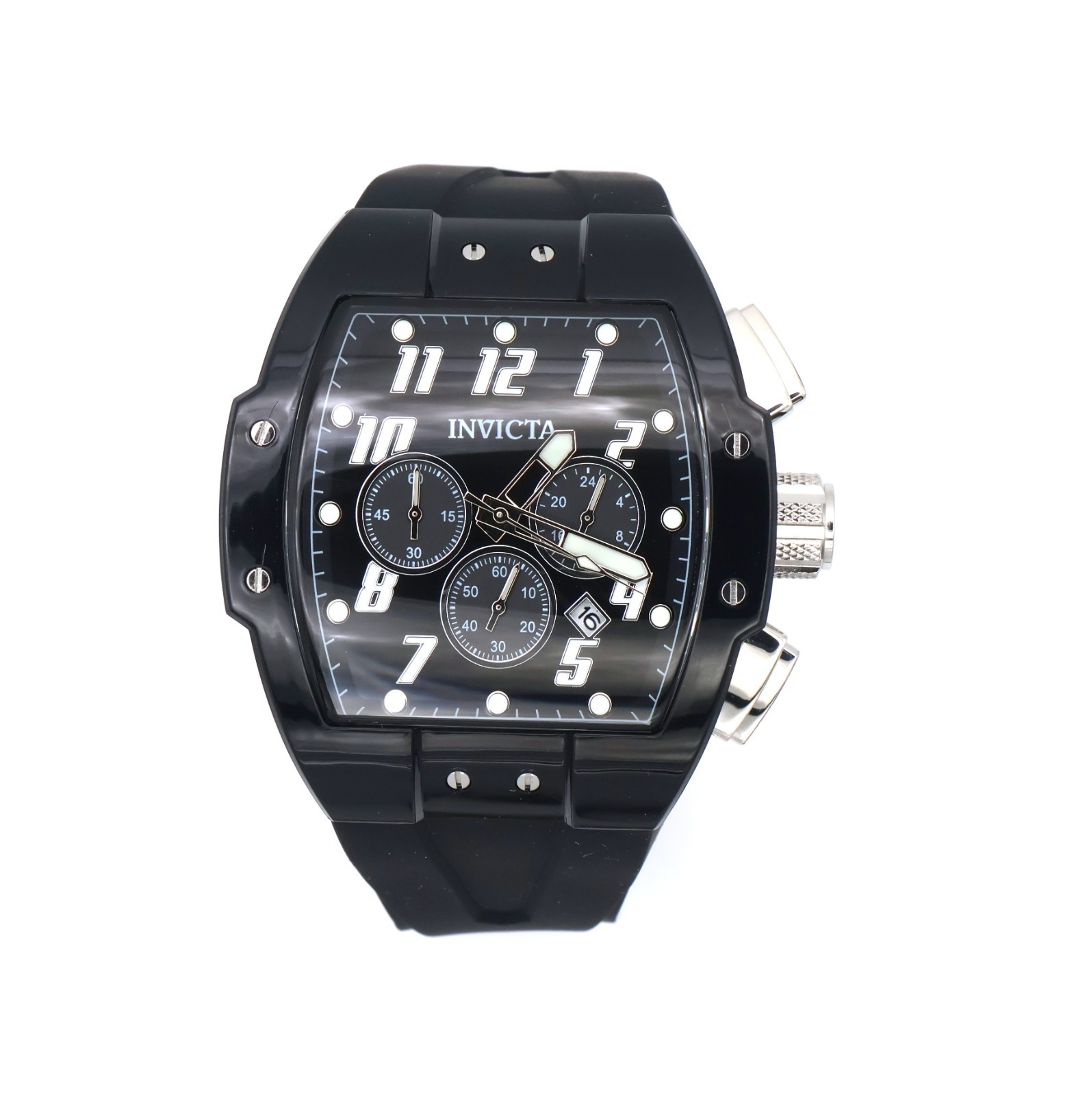 Invicta S1 Rally Black Smoke Men’s 47mm Clear Case Chronograph Watch 45480