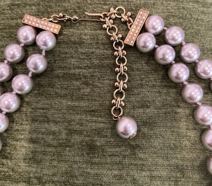 Double Strand Pearls/Pegasus Statement Necklace