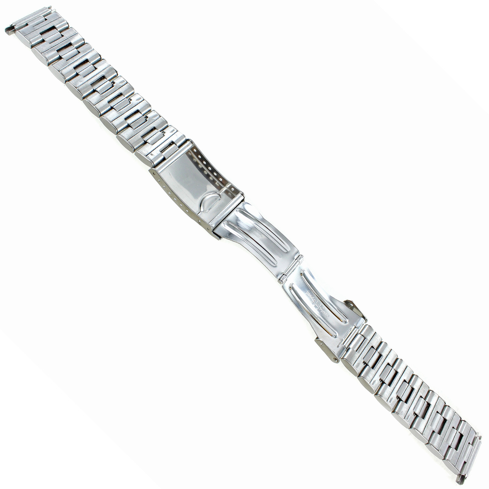 18-22mm Speidel Stainless Two Tone Deployment Buckle Watch Band 1624/15