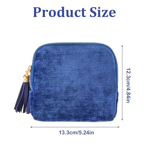 Travel Jewelry Cases 6-Layer Velvet Zipper Pouch Bag Jewelry Organizer Cases