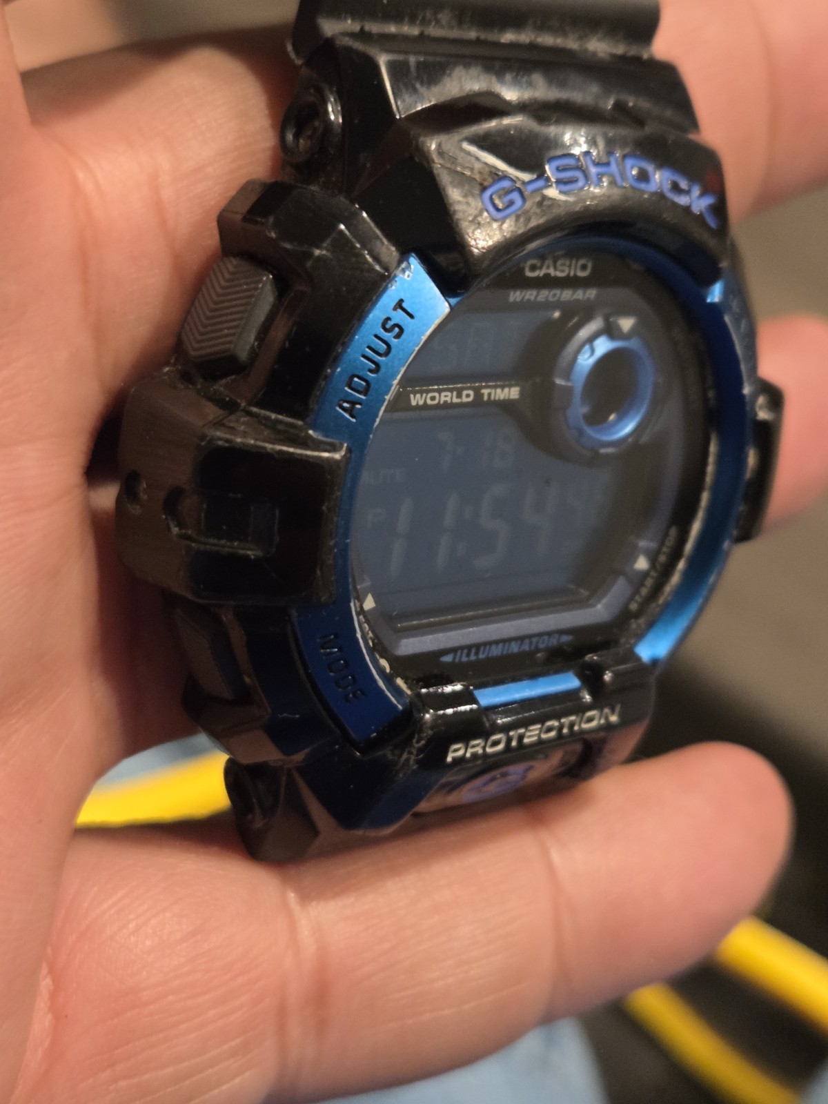 Casio G-Shock G8900A-1 (3285) Men’s Black/Blue Watch Needs Band C16