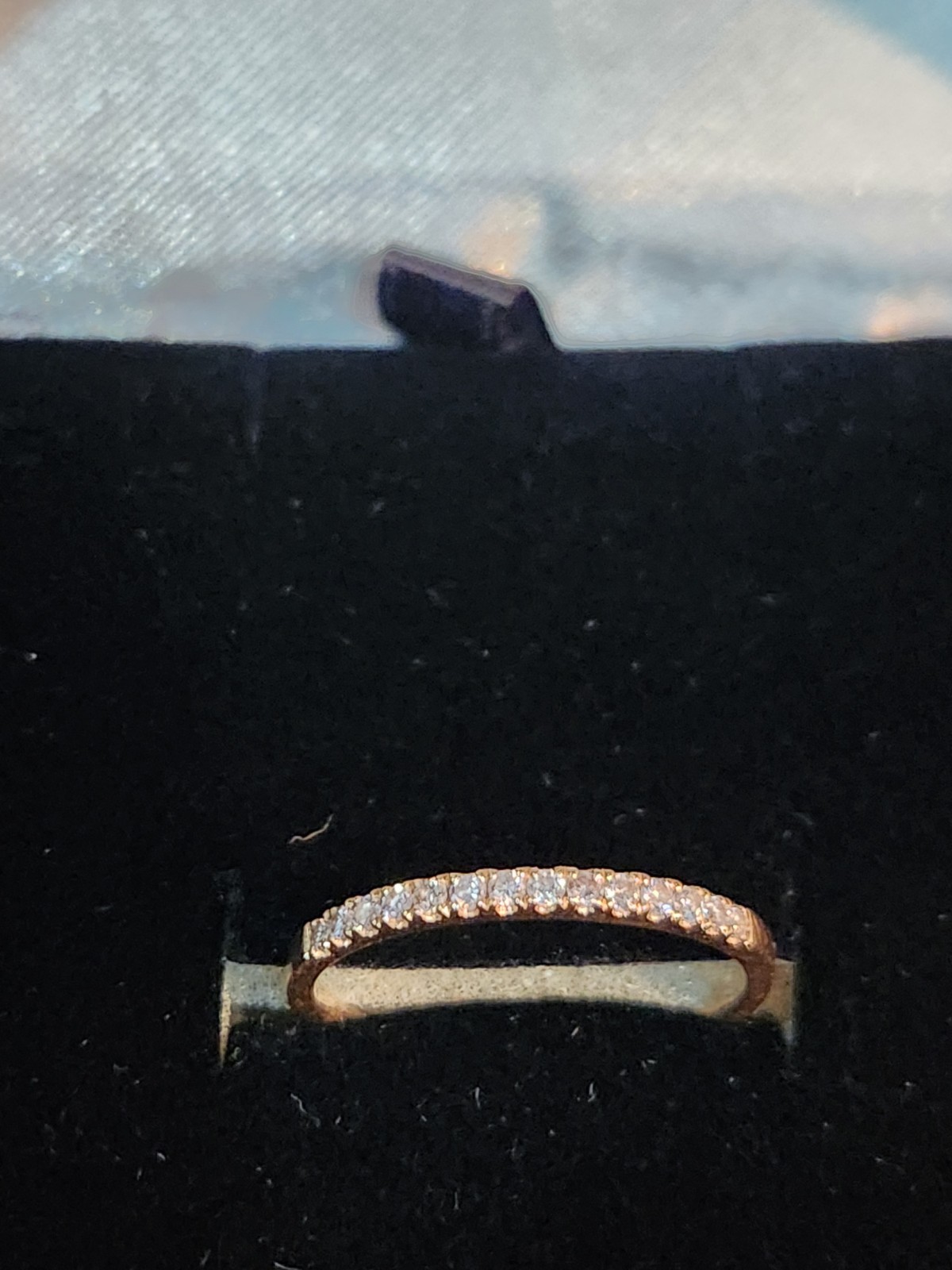 0.35 cttw Natural, Fancy Pink Diamond Band Ring, 14k Gold