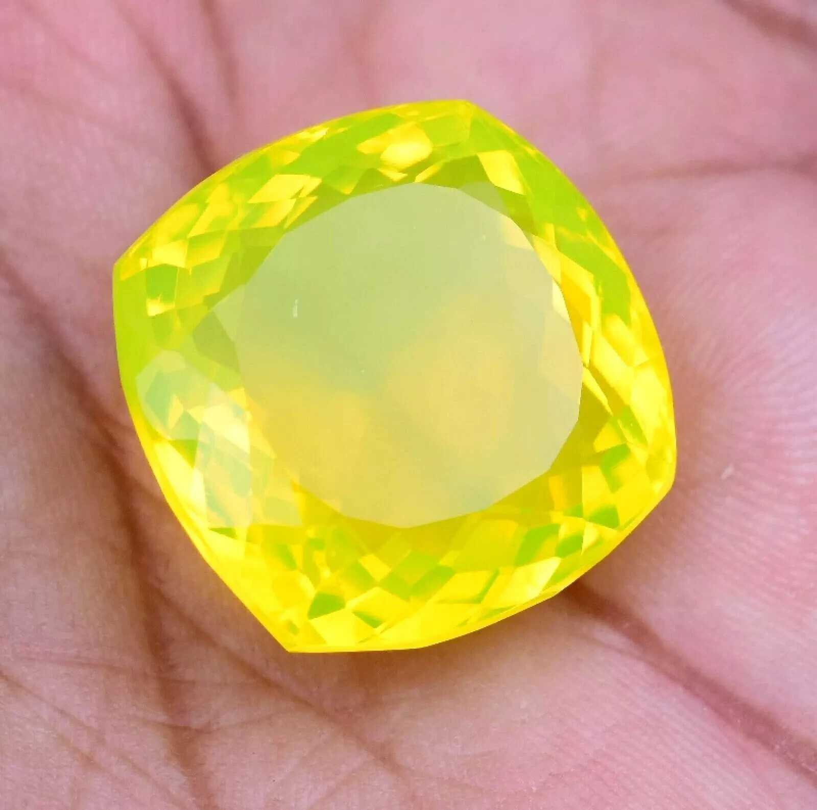 142.50 Ct Natural Green Opal Cube Welo Australian Certified Untreated Gemstone