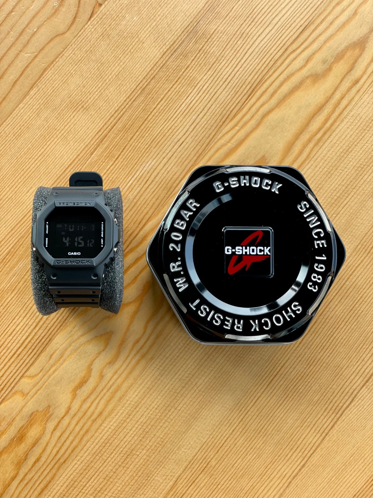 Casio G-Shock DW-5600BB-1ER 43mm Black Resin Case with Black Straps, Men’s