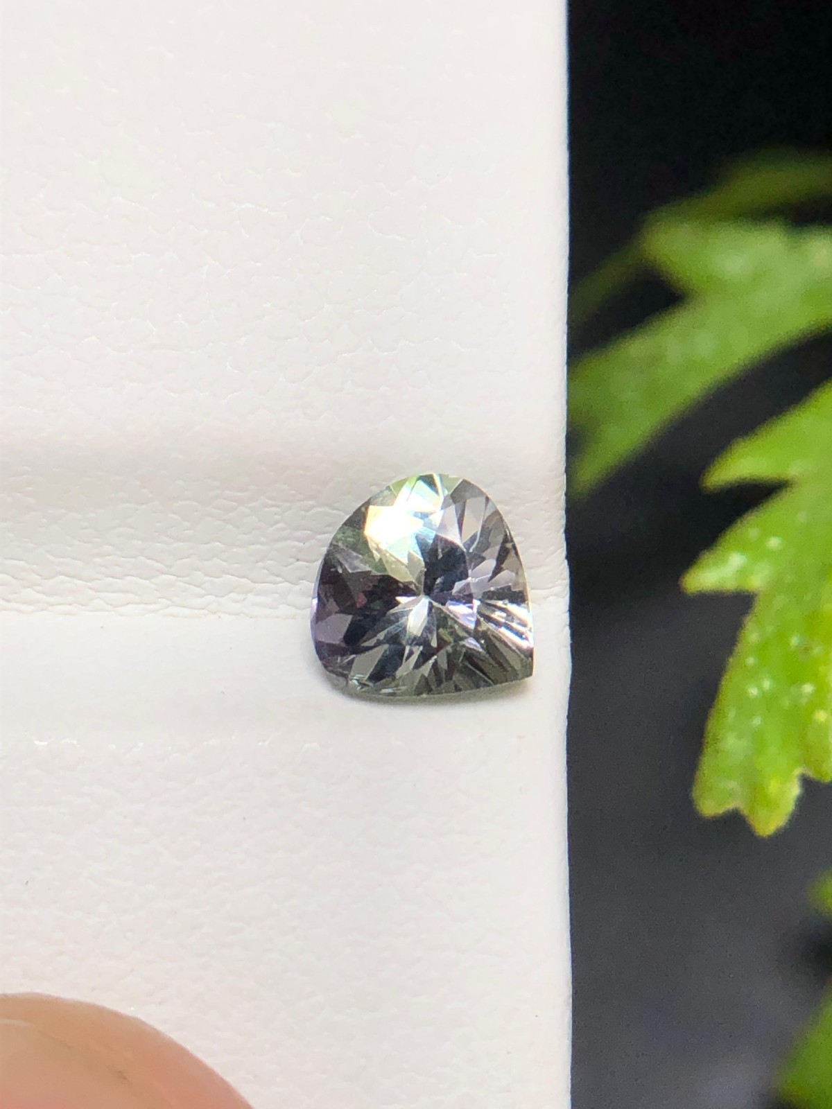 6 MM Natural Tanzanite Heart Cut, 0.70 Ct Green Purple Blue Color Unheated Stone