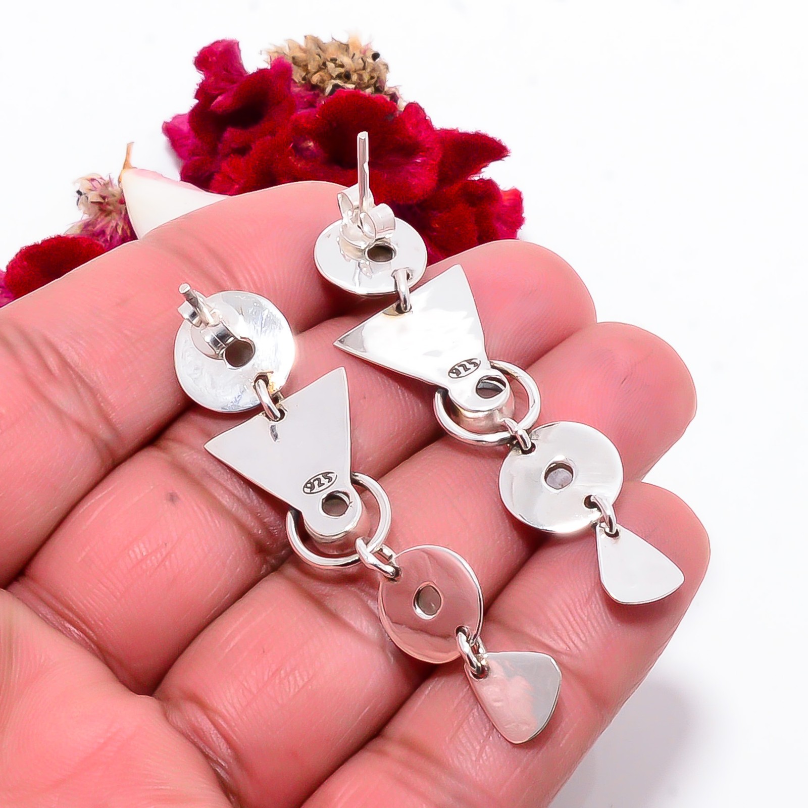 Prehnite – South Africa 925 Sterling Silver Earring 1.95 Sk50, Christmas Gift