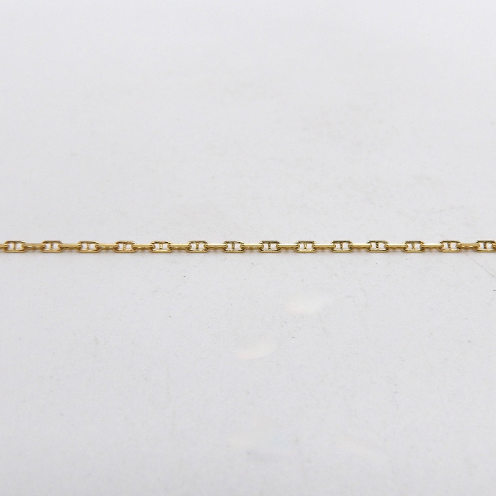 Solid 14k Gold Alternate Mariner Anchor Link Chain Necklace Italy 20in New