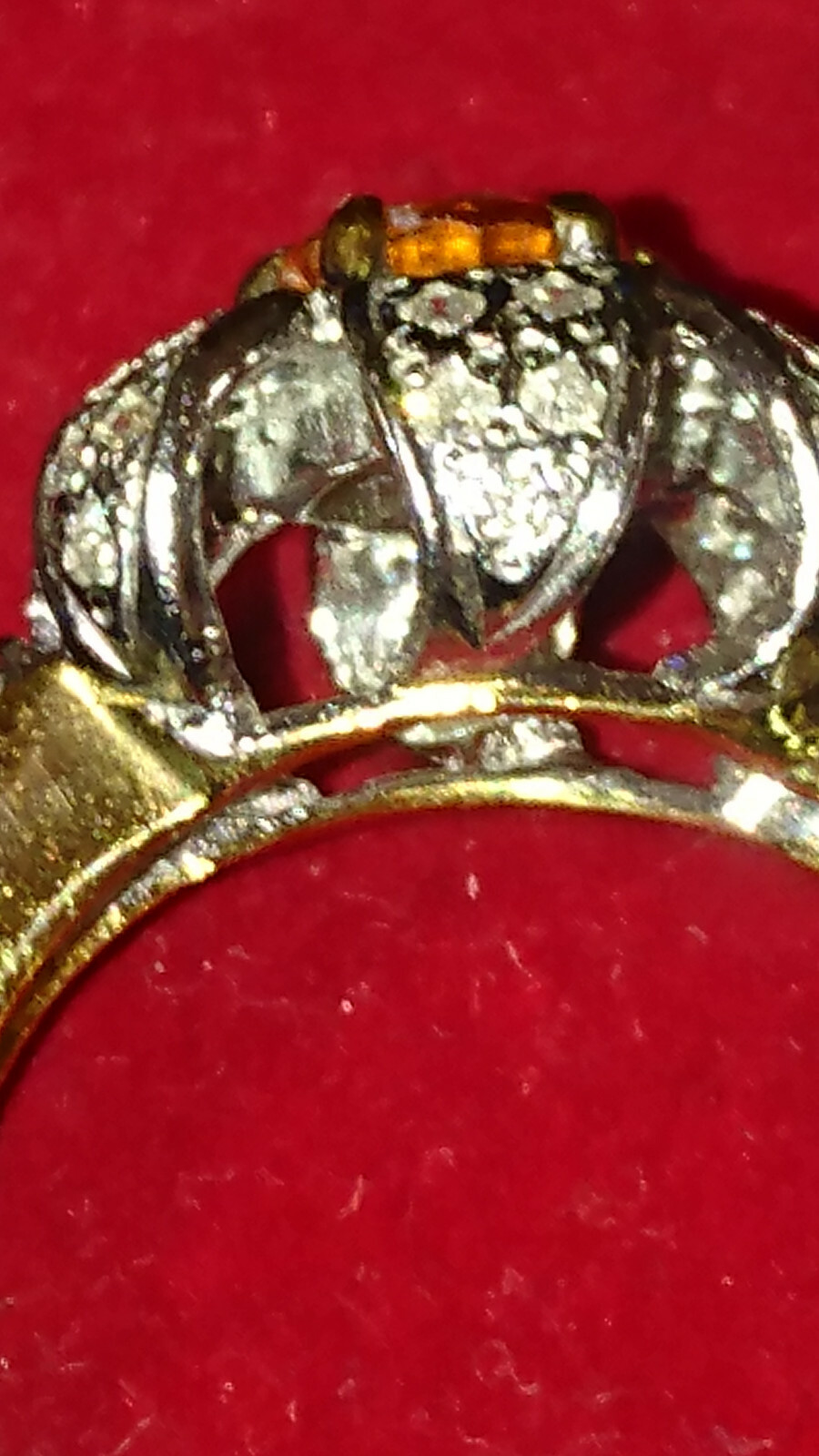 60 BRILLIANT Excellent!!!! Ladies gold ring 585 with sapphire!, size 16.5-17