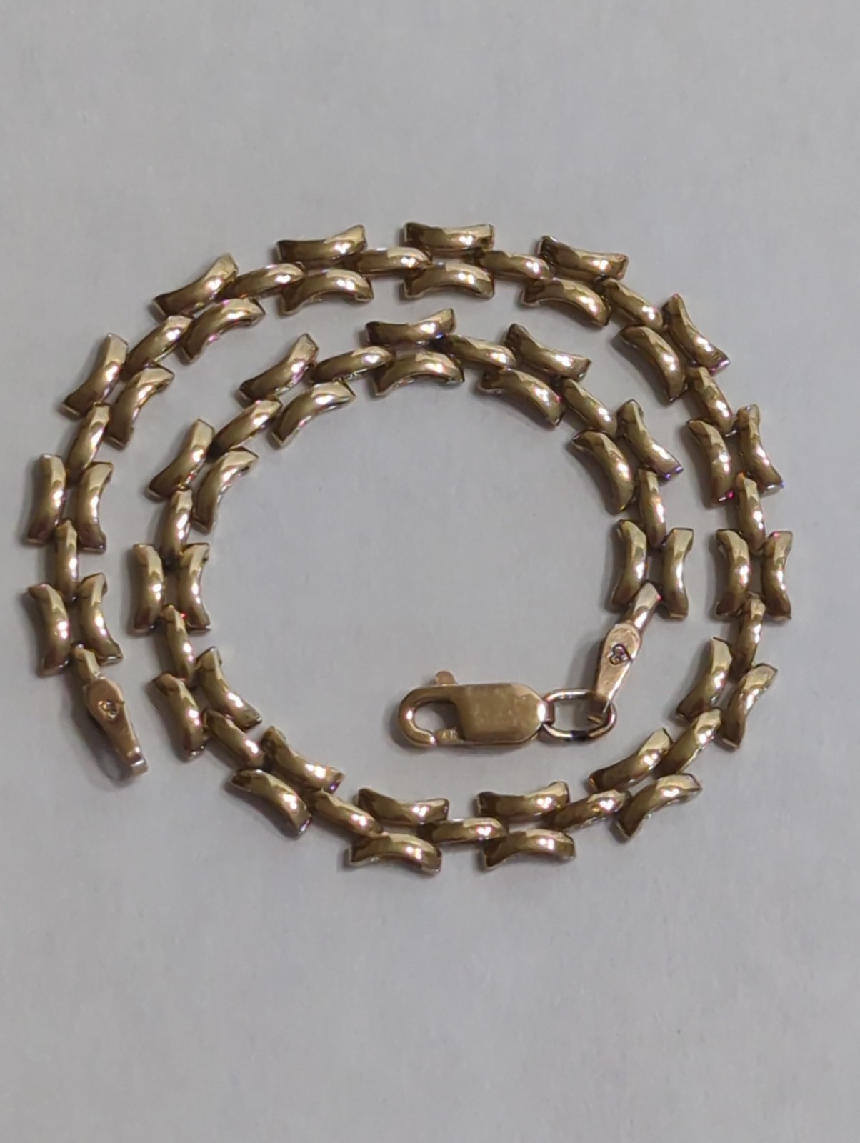 10K Yellow Gold Unique Chain Bracelet 7 Inches 3.5 Grams