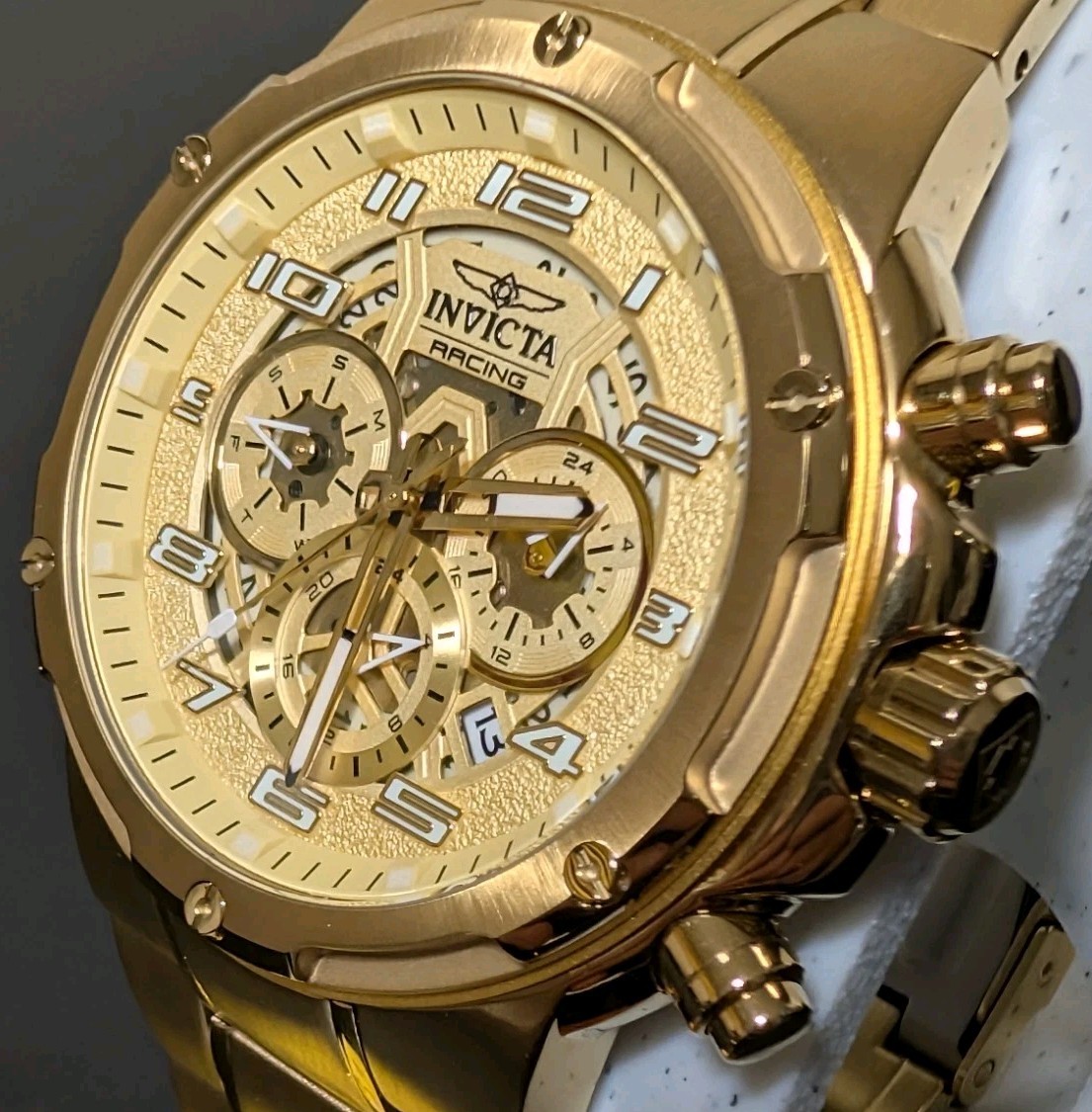 Invicta Racing S1 Rally Men’s Watch (Model 50258) – Full Gold Tone