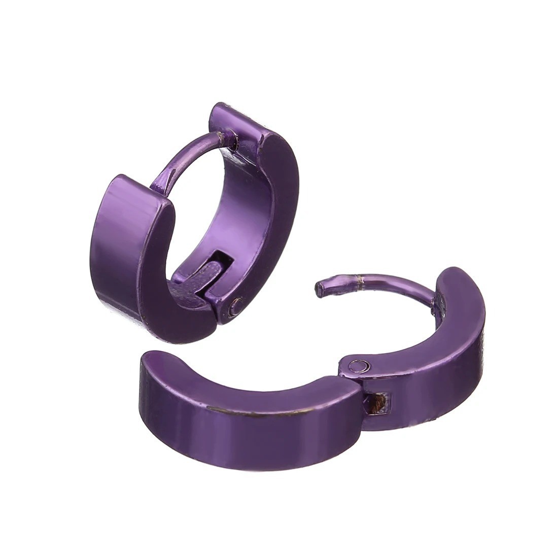 1 Pair Men Women Stainless Steel Hoop Earrings Small Hoop Huggie Ear Piercings